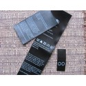 Juodo satino etiketės 40x20mm (100 vnt.)