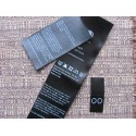 Black satin labels 50x250mm (1000 pcs.)