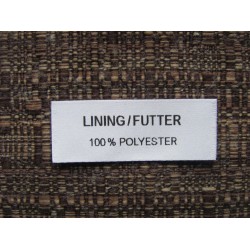 Adhesive satin labels