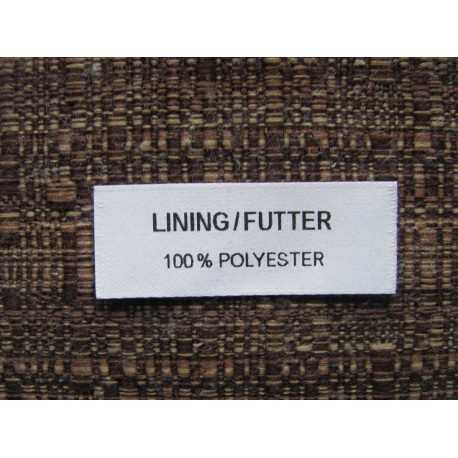 Adhesive satin labels