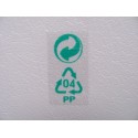 Adhesive transparent PET labels 40x245mm (1000 pcs.)