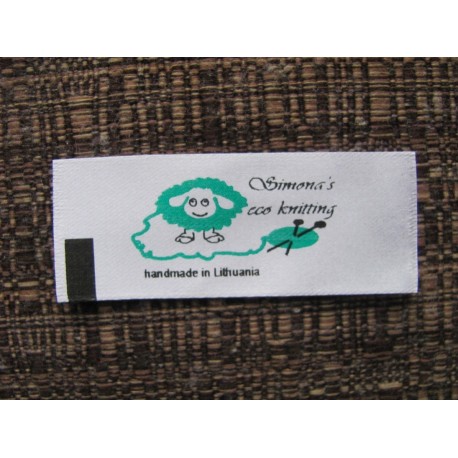 2-colour satin labels