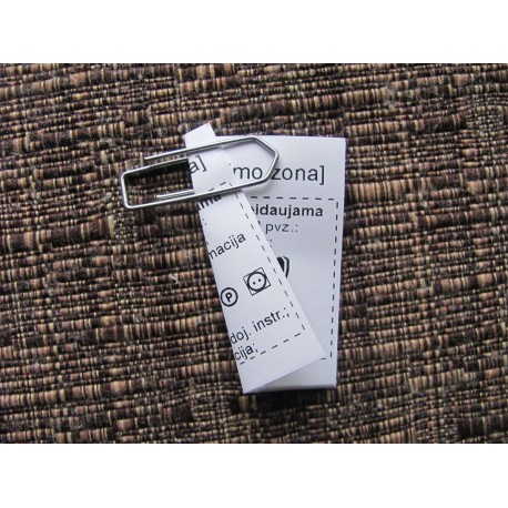 Double-sided nylon labels