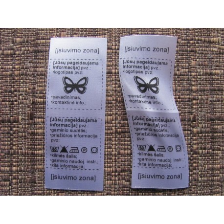 Satin labels