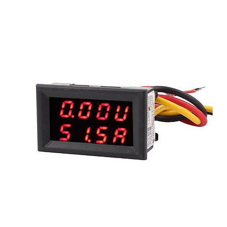 Skaitmeninis DC voltmetras 0-100V ir ampermetras 0-100A