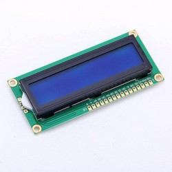2x16 simbolių LCD modulis su mėlynu pašvietimu