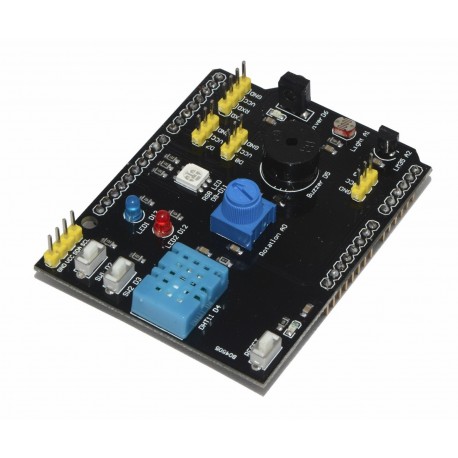 Multifunkcinė jutiklių plokštė DHT11, LM35, RGB, LED, IR, FOTO, BUZZER