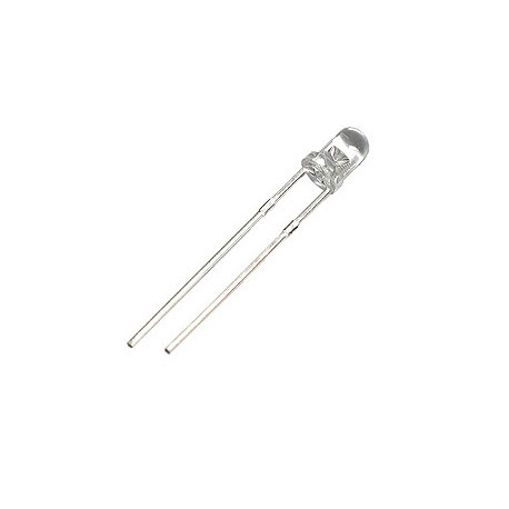 Šv. diodas 3mm skaidrus/balta šviesa