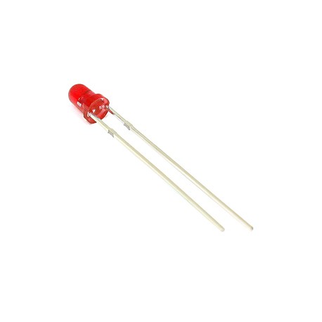 Šv. diodas 3mm raudonas/raudona šviesa