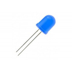 Šv. diodas 10mm mėlynas/mėlyna šviesa