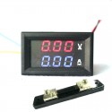 Skaitmeninis DC voltmetras 0-100V ir ampermetras 0-50A + šuntas