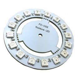 16 RGB LED matrica su valdikliu WS2811