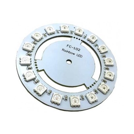 16 RGB LED matrica su valdikliu WS2811