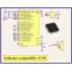 ATmega328P-AU mikroschema be Arduino bootloader