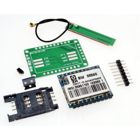 GSM GPRS modulio su M590 rinkinys su PCB antena