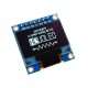 Grafinis 128x64 0,96" mėlynas OLED ekranas (SPI/I2C versija)