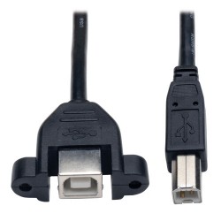 USB B-B kabelis tvirtinimui prie korpuso (~30cm)