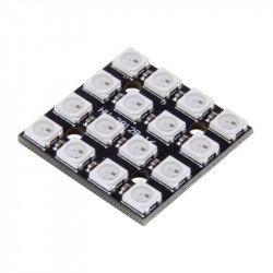 4x4 RGB LED matrica su valdikliu WS2812