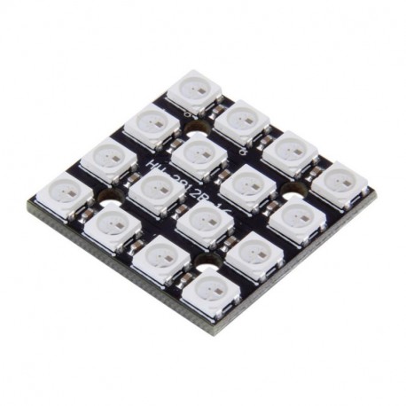 4x4 RGB LED matrica su valdikliu WS2812