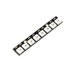 8 LED RGB matrica su valdikliu WS2812