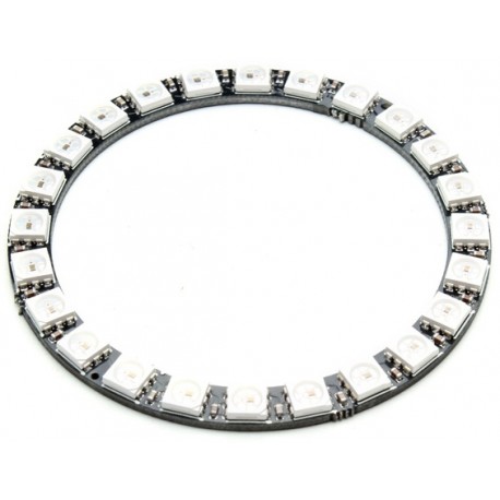 24 RGB LED matrica (d 66mm) su valdikliu WS2812