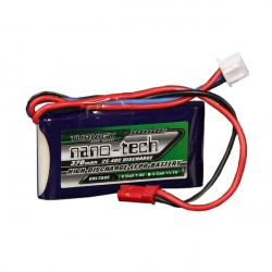 Turnigy nano-tech 370mAh 2S 7,4V 25C LiPo akumuliatorių baterija