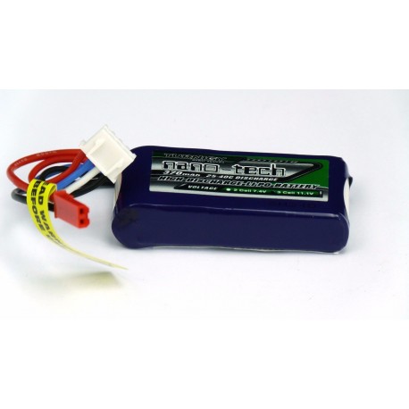 Turnigy nano-tech 370mAh 11,1V 3S 25C LiPo akumuliatorių baterija