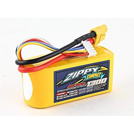 Zippy Compact 1300mAh 14,8V 4S 40C LiPo akumuliatorių baterija