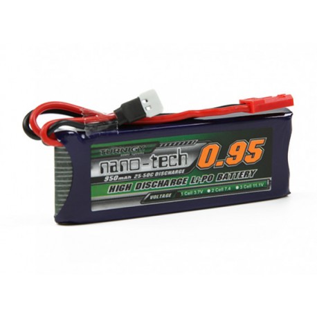 Turnigy nano-tech 950mAh 1S 3,7V 25-50C LiPo akumuliatorių baterija