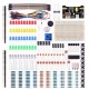 Elektronikos komponentų rinkinys E24 fun kit plastikinėje dėžutėje