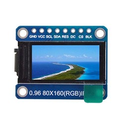 0,96 colio TFT LCD modulis su ST7735