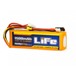 HobbyKing LiFe 1500mAh 9,9V 3S LiFePo4 akumuliatorių baterija