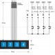 Membraninė 1x4 klaviatūra