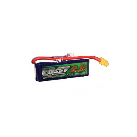 Turnigy nano-tech 2200mAh 7,4V 2S 35C-50C LiPo akumuliatorių baterija