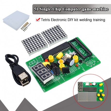 Elektronikos rinkinys: Snake/Tetris/Race/Aircraft žaidimas