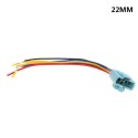 6 kontaktų lizdas 22mm jungikliams su LED