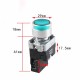 XB2-BW3161 mygtukas (22mm baltas) (24V pašvietimas ZB2-BV6, NO kontaktas ZB2-BE101C)