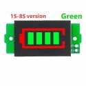 DC voltmetras - indikatorius 1-8s LiPo akumuliatorių baterijoms (žalias)