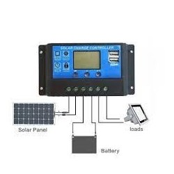 Saulės baterijų krovimo kontroleris 12/24V 50A