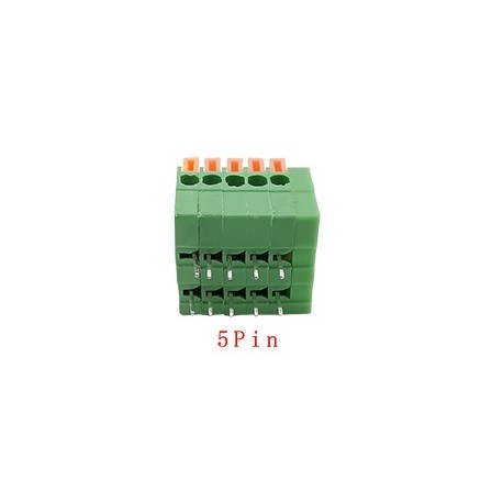 Lituojama kontaktinė kaladėlė KF-141R-5P (2,54mm) kampinė