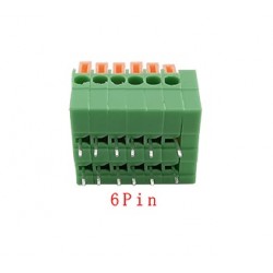 Lituojama kontaktinė kaladėlė KF-141R-6P (2,54mm) kampinė
