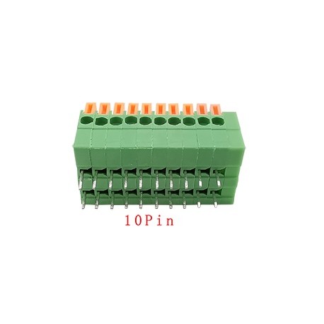 Lituojama kontaktinė kaladėlė KF-141R-10P (2,54mm) kampinė