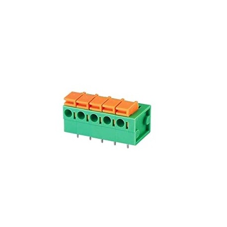 Lituojama kontaktinė kaladėlė KF-142R-5P (5,08mm) kampinė