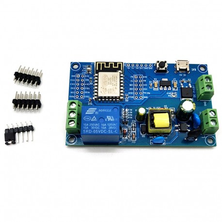 Relės modulis su ESP8266 (WiFi)(230VAC / 7-12VDC / USB)