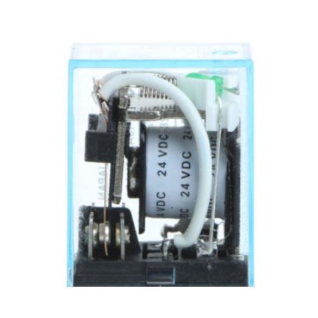 LY2NJ-HH62P relė (24VDC, 20A, LED) (DPDT-2NO 2NC)