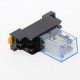 LY2NJ-HH62P relė (230VAC, 20A, LED) (DPDT-2NO 2NC)