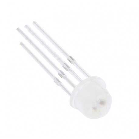 WS2812D-F5 RGB LED su valdikliu WS2812