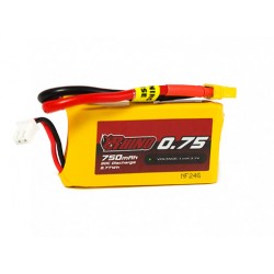 Rhino 750mAh 1S 3,7V 50C LiPo akumuliatorių baterija su XT30