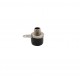 Laboratorinis 4mm lizdas (juodas)