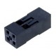 2x2P korpusas 2,54mm laidų kontaktų grupavimui